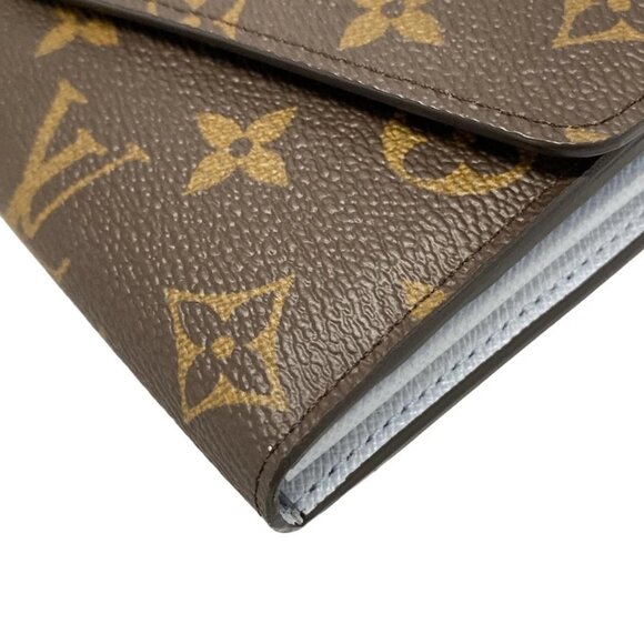 LOUIS VUITTON Portefeuille Sarah NM Blue Orump Monogram - 769-071325 - Picture 5 of 12